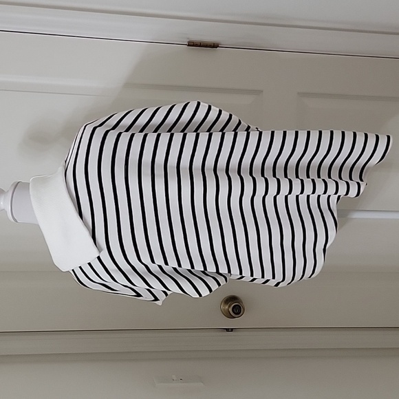 Zara Size L Soft Striped Sweater, Asymmetrical Hem, Split Cowl Neck Collar, NWOT - Picture 4 of 13